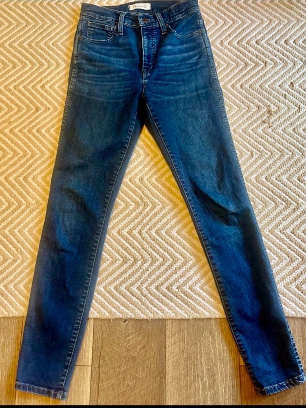 Madewell 10” High Rise Skinny Jeans Women’s Size 25 Dark Wash Stretch Denim